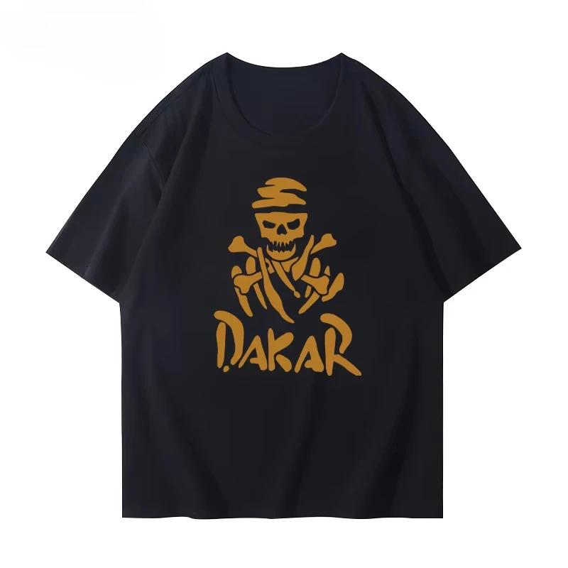 Dakar Rally Short Sleeve Cotton T-shirt 2025 Summer High-end Men Women Casual T-shirt Fashion Streetwear Outdoor Soft Top Tees