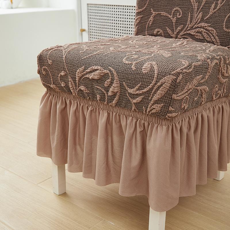 All-Inclusive Jacquard Hotel Chair Cover Thickened Elastic One-Piece Chair Cover Skirt Stool Cover Dining Chair Cover