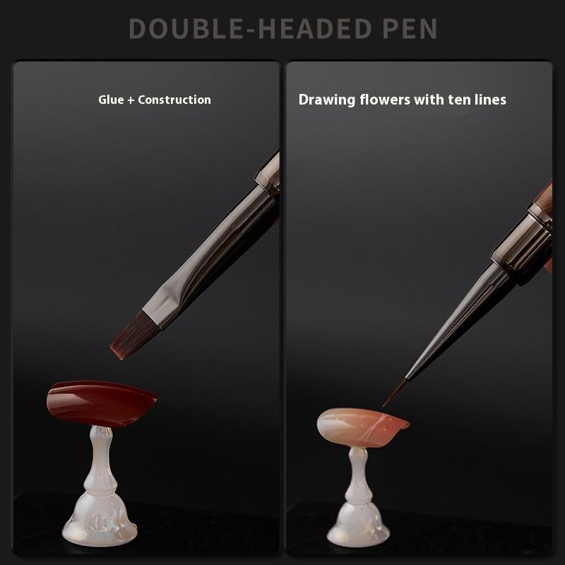 Sandalwood Line Nail Art Pen Double Headed Brush Nail Construction Pen High Quality Paintings Pen Nail Tools