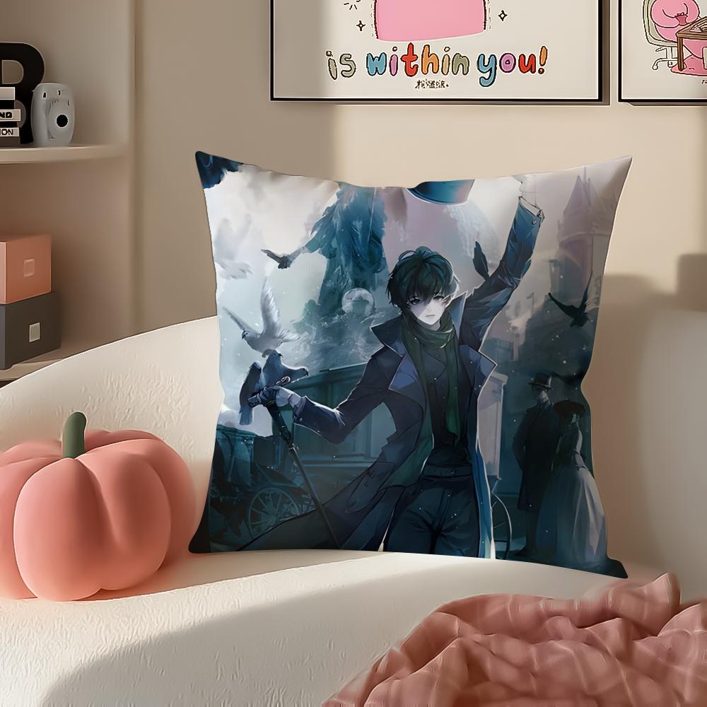 Fantasy Chinese Novel LLord of Mysteries Cushion Cover Pillowcase Short Plush Invisible zipper Room Sofa Cushion Cover