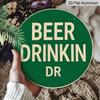2D Flat 1pc, 8x8 in, Beer Drinking Logo Aluminum Metal Decorative Signs & Plaques Printed Sign, Unique, Durable, Easy To Hang Metal Decoration