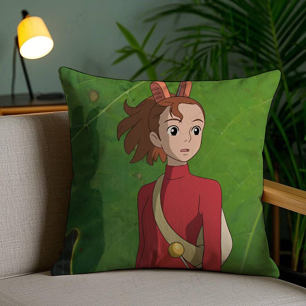 The B-Borrowers Arrietty Anime Pillow Case Custom Printed Brushed Fleece Pillow, Baby Skin-Touch, Eco-Friendly Dye-Sublimation C