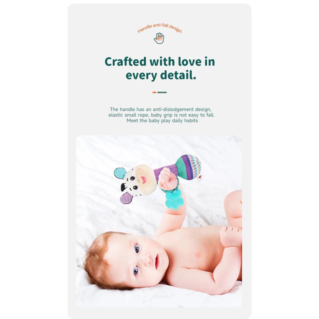 Baby Soft Rattles Newborn Toys Cute Animal Rattle Toy Infant Crib Bed Stroller Seat Toys Toddler Grab Ability Training Plush Toy