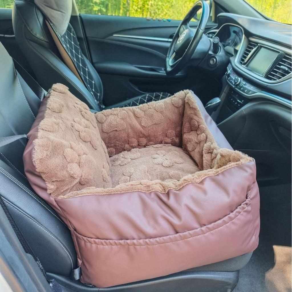 Przenosne wodoodporne siedzisko samochodowe i legowisko dla psa - Podwójne zastosowanie, zmywalna poduszka dla zwierząt na podróż, bezpieczeństwo
