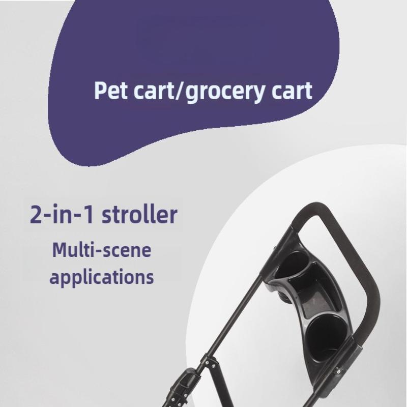 Foldable Pet Stroller Cat Small Dog Cart Puppy Kitten Teddy Car Outdoor Lightweight Folding Pet Stroller