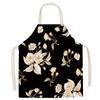 Pastoral Style Floral Series Kitchen Sleeveless Apron Color Floral Linen Apron Parent-Child Children'S Apron