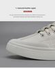 Men's 2025 Autumn Casual White Leather Slip-On Sneakers - Breathable, Versatile, Trendy Sports Shoes