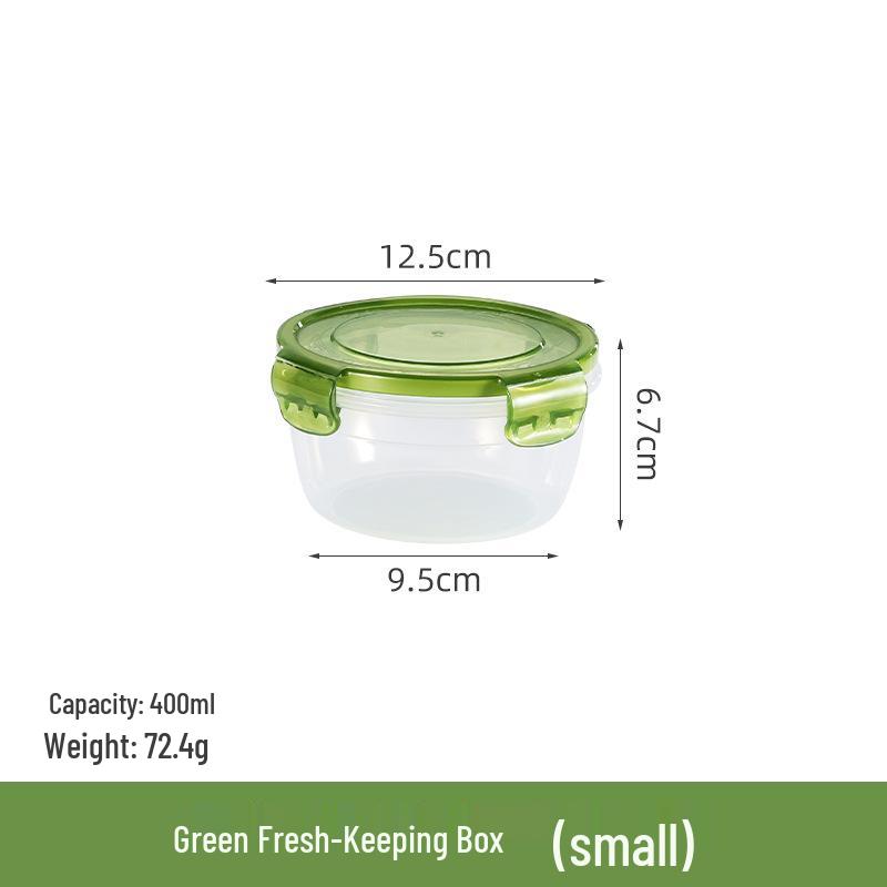 Round Microwave-Safe Food Storage Containers - Fresh-Keeping, Food Grade, Sealed Boxes for Kitchen & Refrigerator