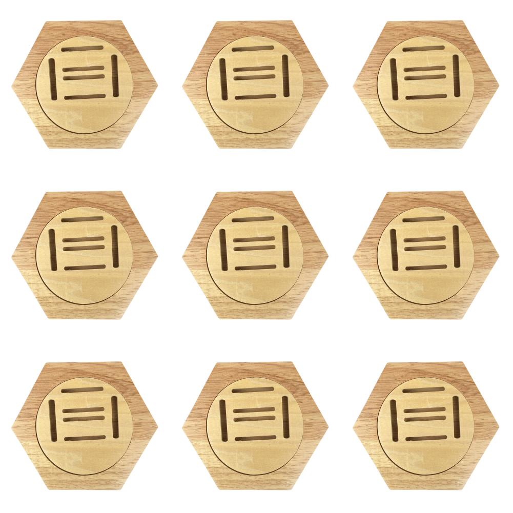 

Дисплей держателя медали - 1 упаковка шестиугольной сотовой подставки для медалей