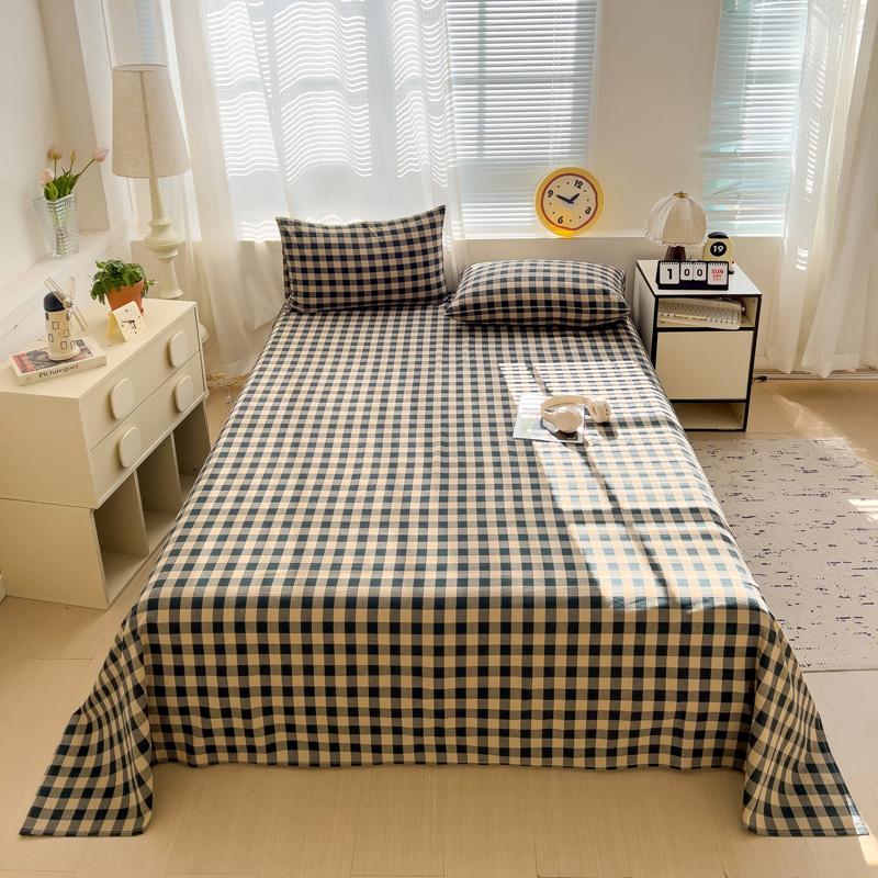 

Хлопковая простыня для двуспальной кровати, однотонная, однотонная, одинарная/полуторная/королевская, плоские простыни, домашнее постельное белье 120x230cm 1pc