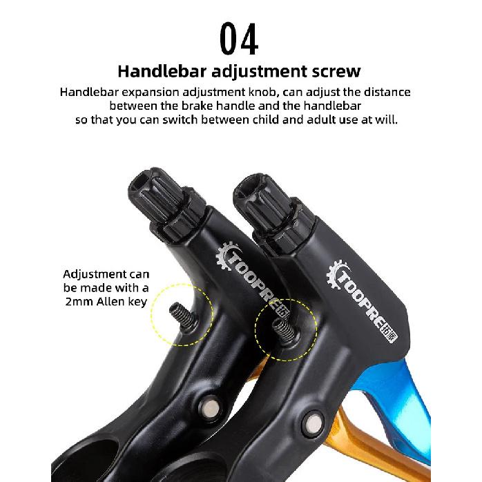 Toopre Bicycle Brake Lever Handle Aluminum Alloy Mountain Bike Brake Lever Fr5 Children's Bicycle Brake Lever Universal