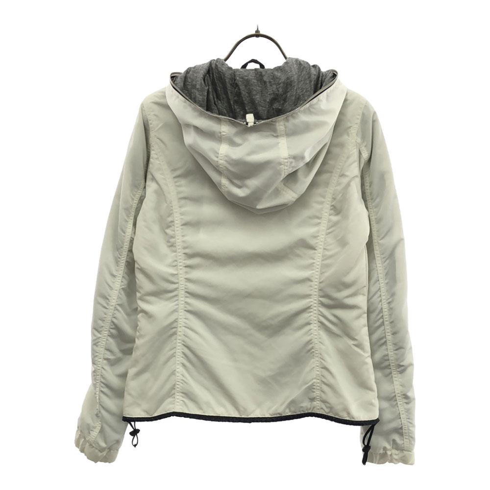 DUVETICA Dámská nylonová bunda s kapucí 40 bílá Použitá