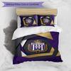 Set Lenzuola 3 Pezzi Stampato FC Anderlecht Traspirante Copripiumino con Federe Biancheria da Letto Decorativa per Camera da Letto Casa