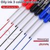 45mm Tip Deep Hole Long Head Nib Markers Set for Metal Pen Waterproof Bathroom Woodworking Decoration Multi-Purpose White Ink