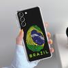 Etui Na Telefon Dla Samsung Galaxy S26 S25 S24 S23 S22 Ultra S20 S21 FE 5G Plus Miękkie Przezroczyste Pokrowiec Duża Flaga Brazylii