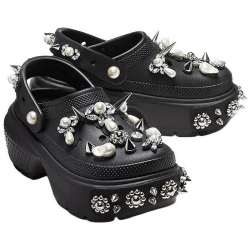 SIMONE ROCHA x Crocs Breathable Footwear Hole Shoes Women's Black