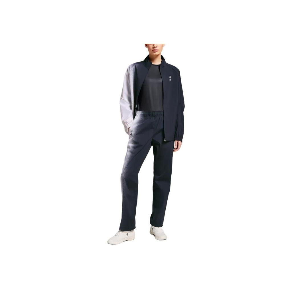 On Court Track Pants Outdoor Casual Sports Mid-Rise Tennis Pants Women bottoms Black White 1WE12940299