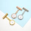 Stilvolle Edelstahl-Krankenschwester-Taschenuhr, mit Clip, Mechanisches Quarzwerk, Einfaches Hänge-Design