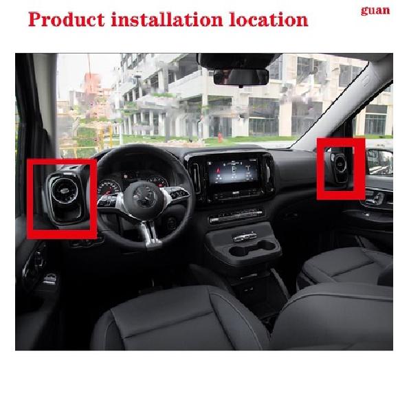 Car Side Air Outlet Decorative Frame For Mercedes-Benz Vito 2024-2025
