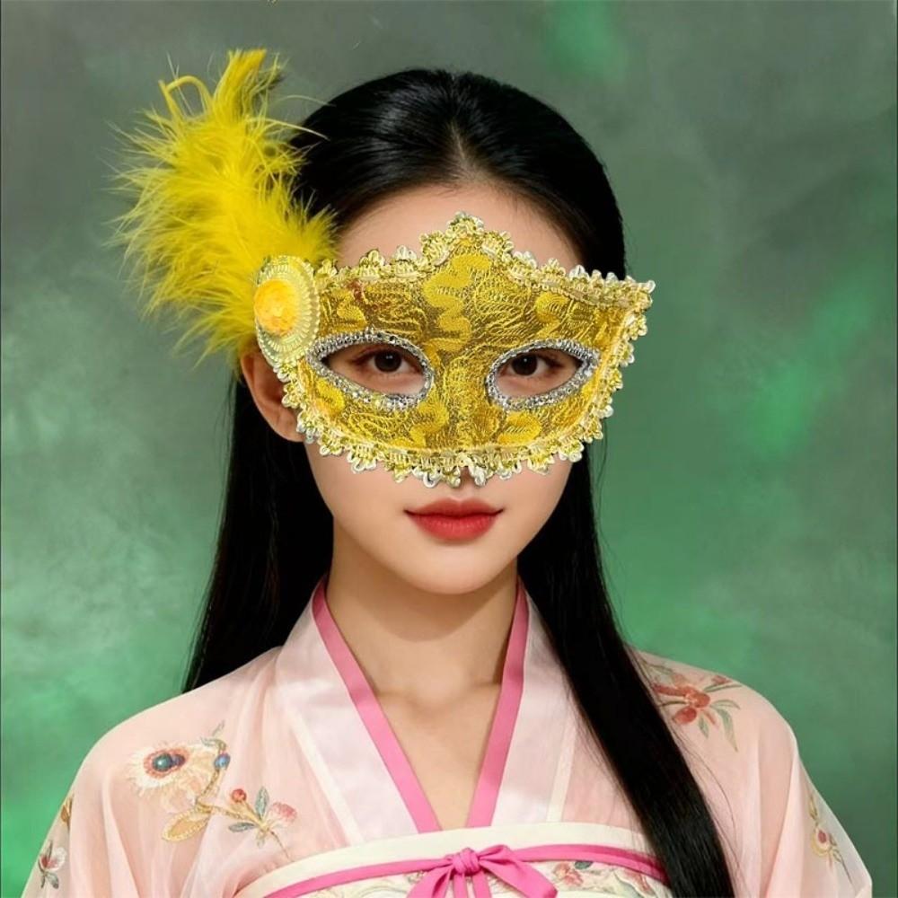 Lace Half-Face Mask Seductive Style Halloween Festival Party Mask Makeup Festival