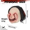 Creepy Zombie Boy Mask Latex Halloween Costume Facewear Headgear for Scary Masquerade Party Props and Cosplay