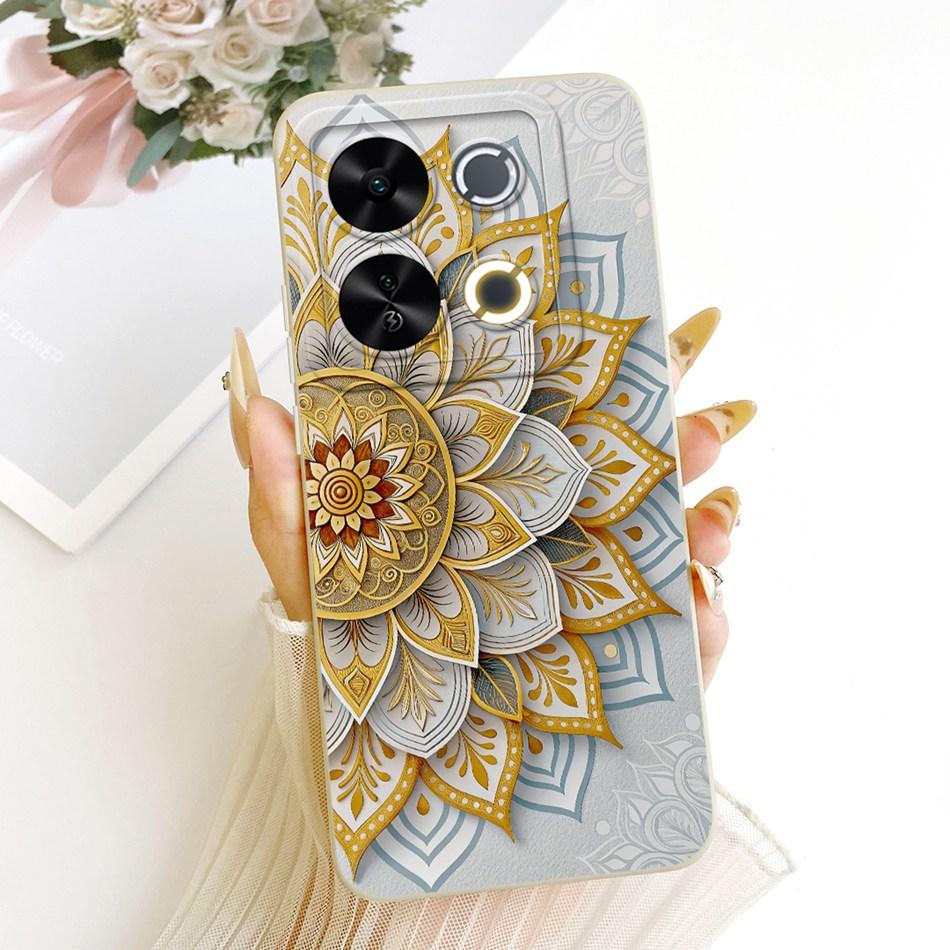 For ITEL P65 Cute Cat Flower Cartoon Phone Case For Itel P671L ItelP65 Shockproof Soft Silicone Covers Bumpers