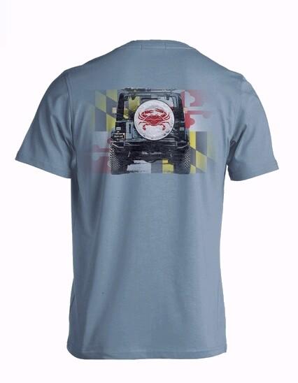 Maryland Flag Wheel Cover Short Sleeve T-Shirt - NEW Fast Free Ship Unisex T-Shirt