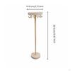 Necklace Display Stand Detachable Jewelry Rack Wooden for Market Stall Wood 12 Hooks
