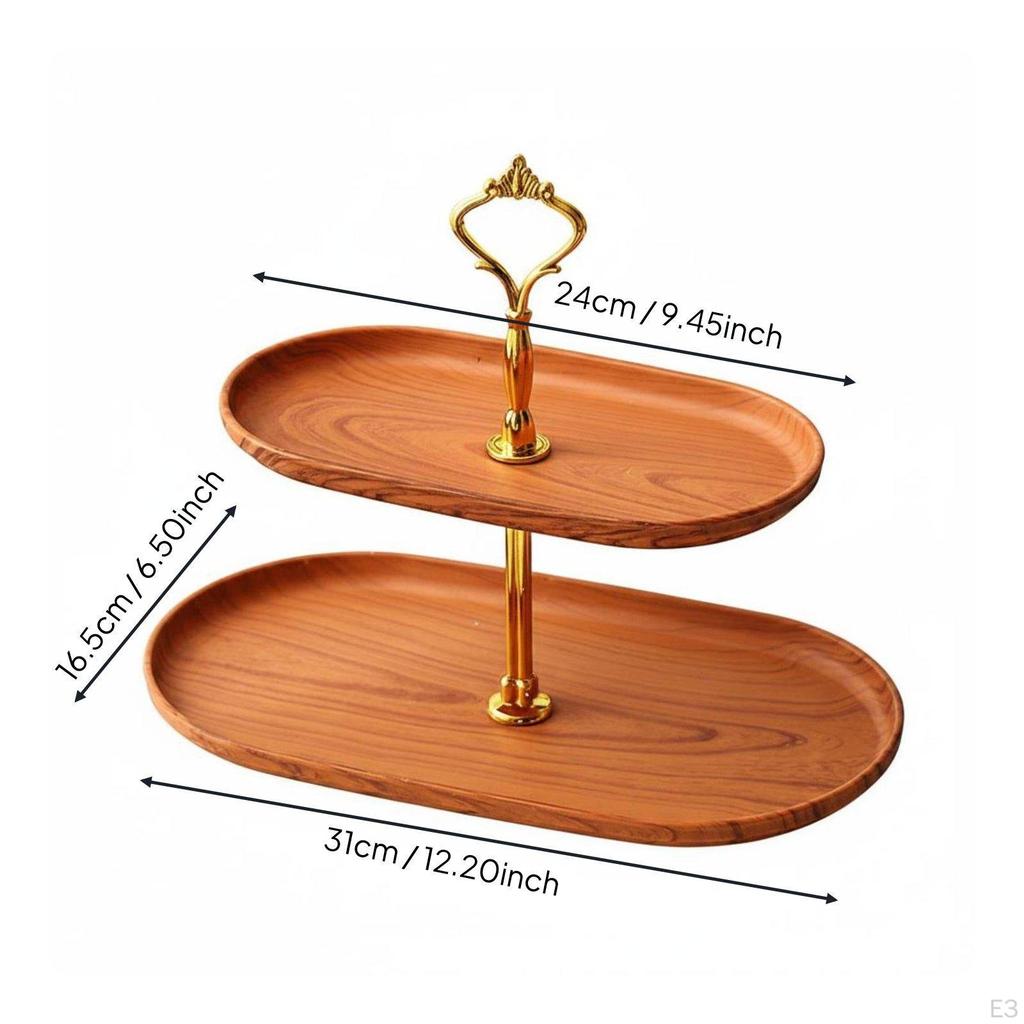 Afternoon Tea Stand Versatile Double layer Serving Detachable Cupcake Holder for