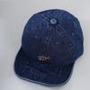 Spring & Autumn Unisex Baby Denim Hat with Embroidered Letters