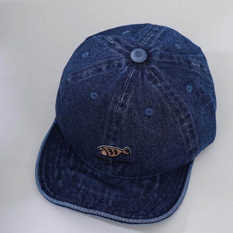 Spring & Autumn Unisex Baby Denim Hat with Embroidered Letters