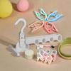 2pc Travel Folding Hanger Bold Multi functional Wall Mounted Five hole Hanger Portable Student Indoor Hanger for Business Travel