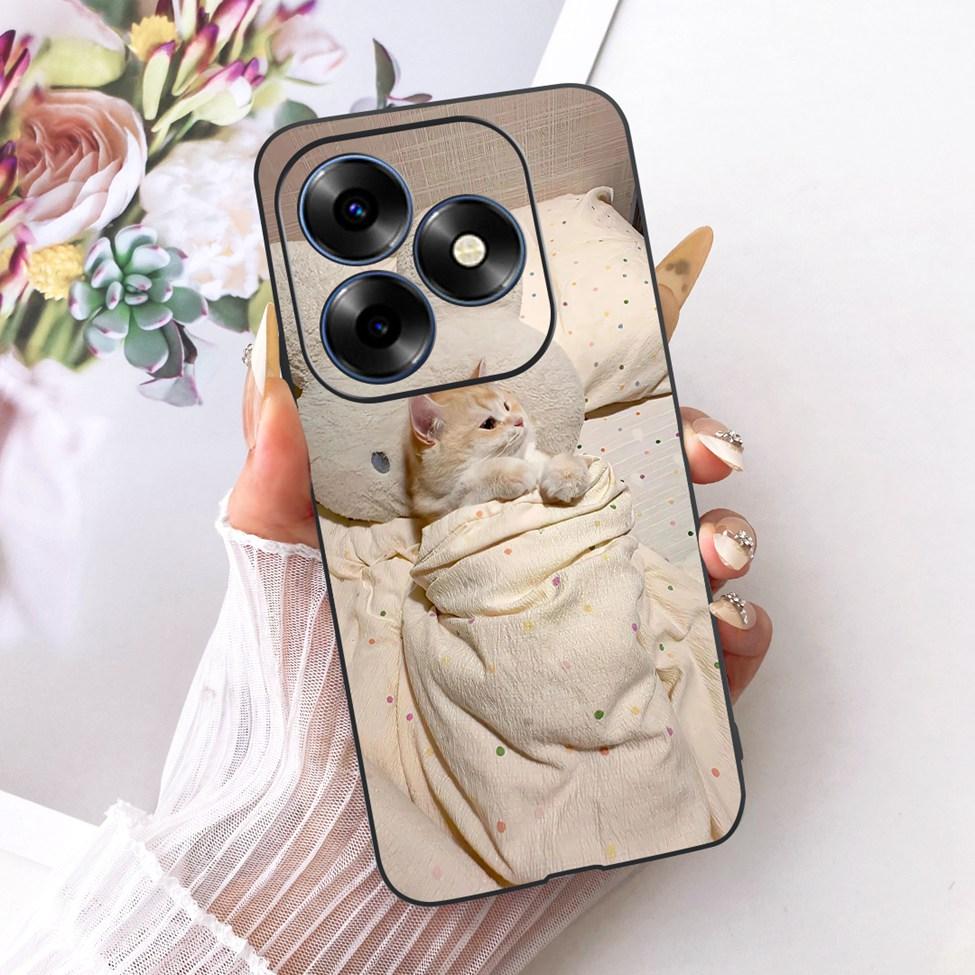 Phone Case For ITEL S23 Plus Cover S681LN Silicone Cute Cat Fashion Funny Cool Painted Casing For ITEL S23+