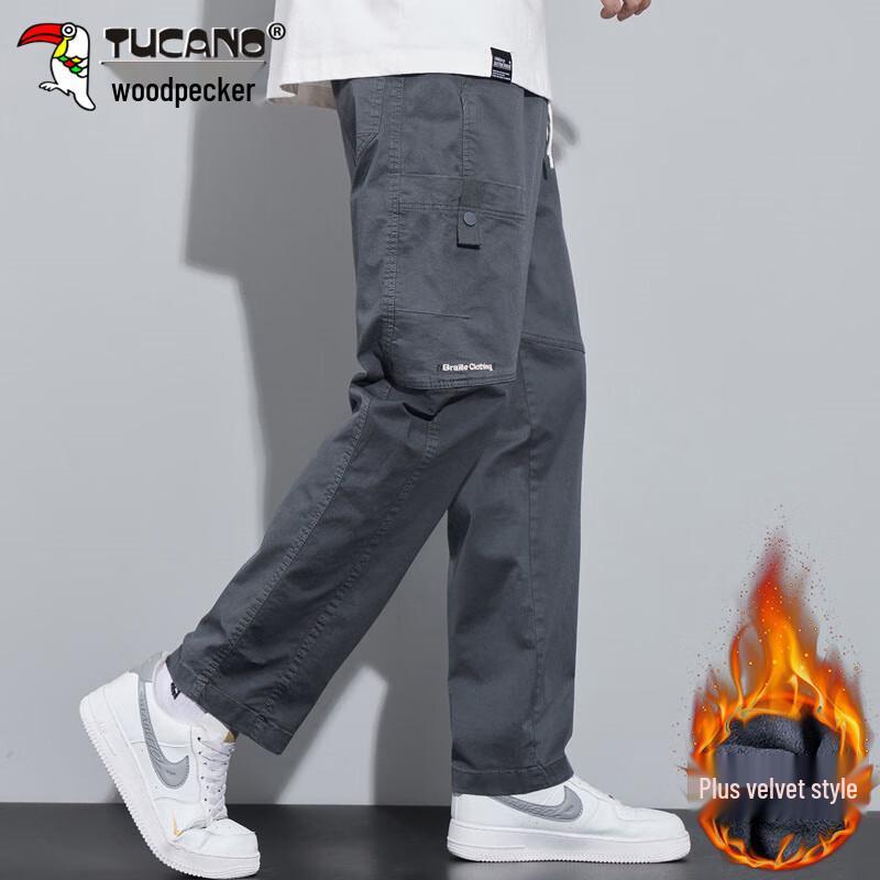 Tucano Men's Autumn/Winter Loose Straight Casual Workwear Pants