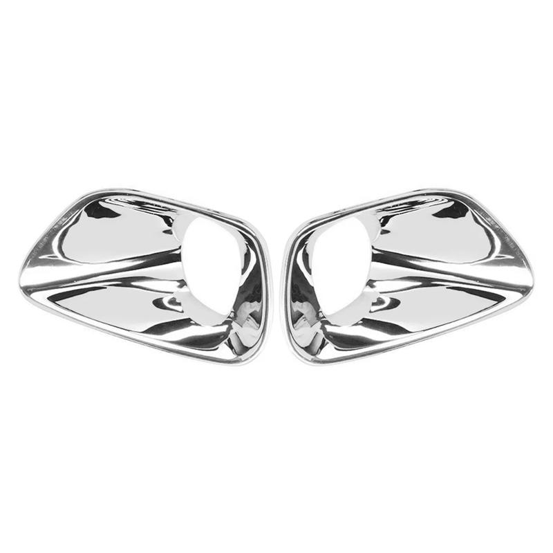 Car Front Bumper Fog Light Cover for Jeep Grand Cherokee 2011-2013 Chrome Fog Lamp CoverJADD