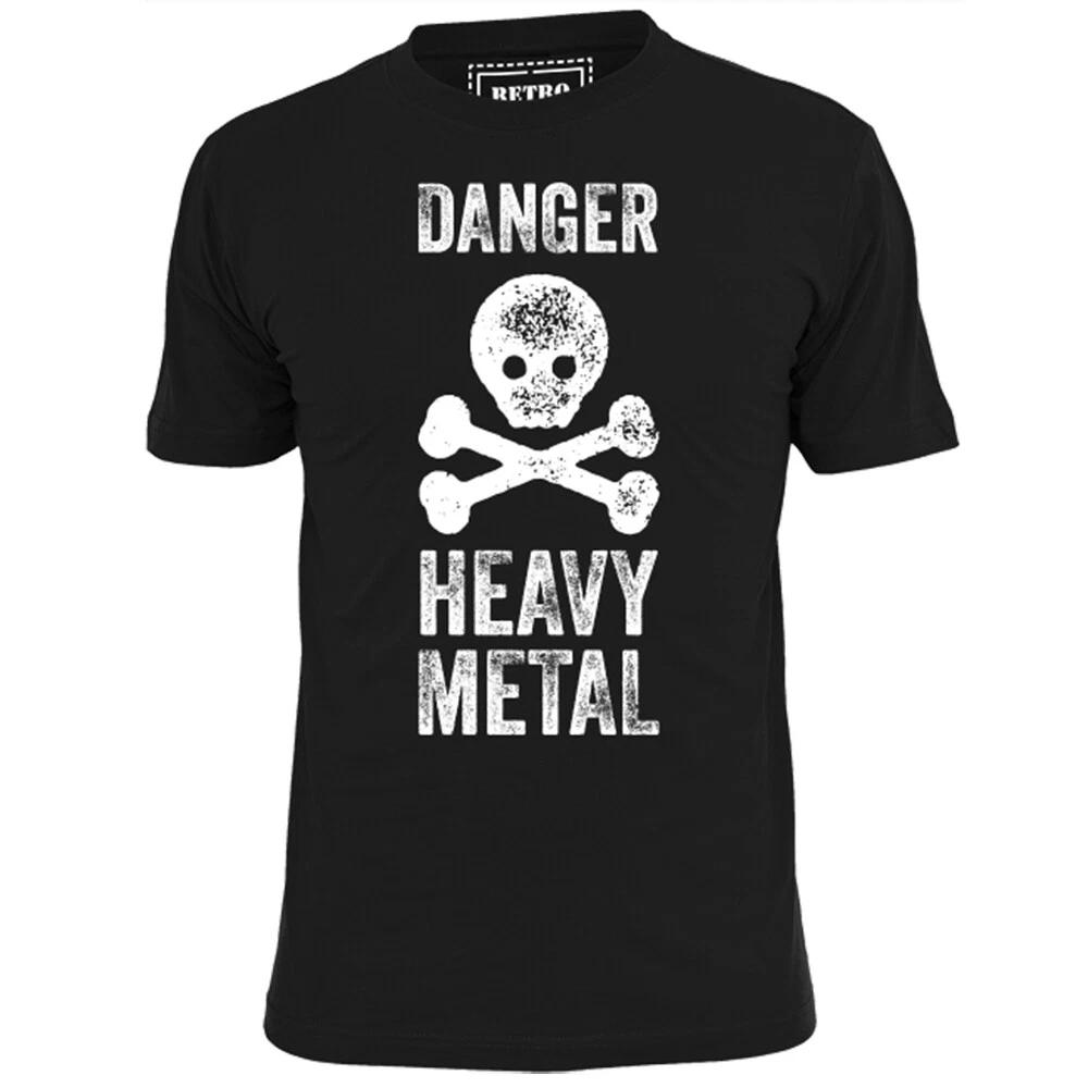 

Mens Danger Heavy Metal T shirt Metallica Motorhead Maiden Sabbath M