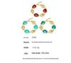 18K Gold-Plated Stainless Steel Water Drop Resin Bracelet: European & American Stylish Luxury Fashion Accessory