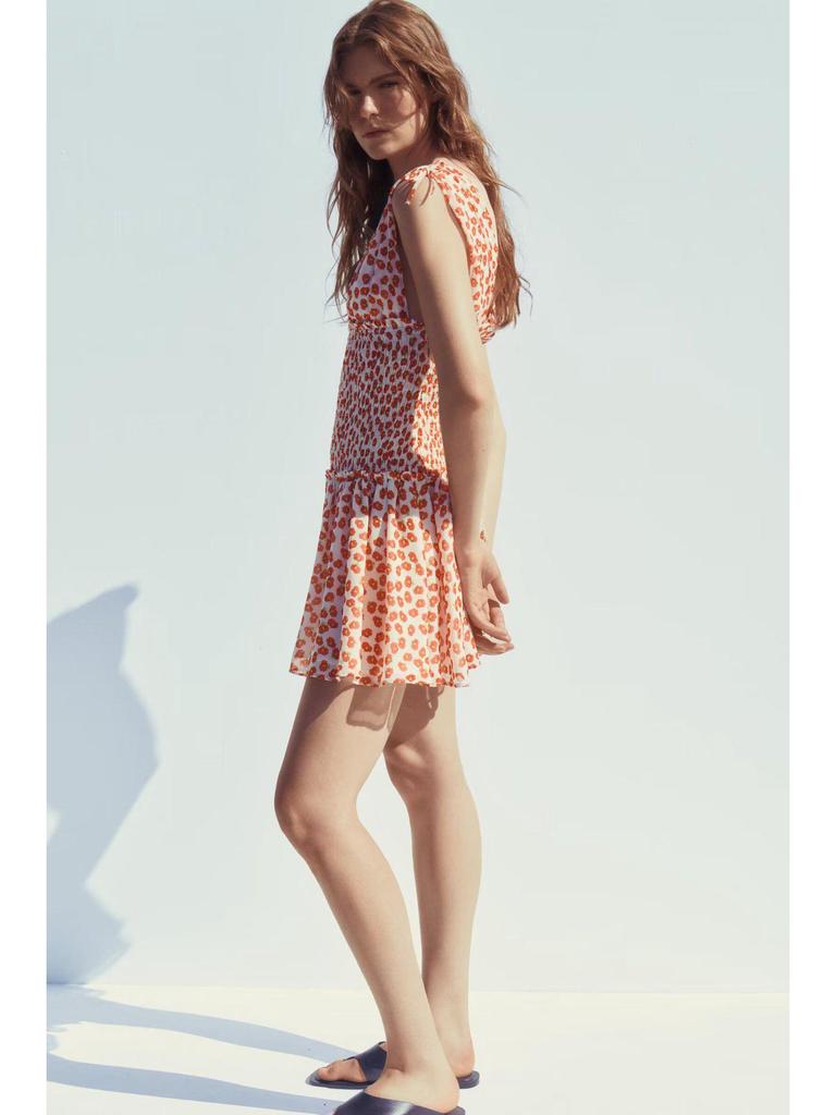 Best-Selling Summer Sweet Preppy Floral V-Neck Sleeveless Dress