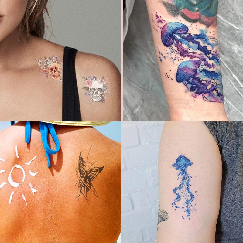 Cartoon Tattoo Sticker Waterproof Butterfly Tattoo Sticker Cute Little Fresh Temporary Tattoo Tattoo