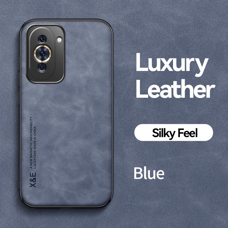 KEYSION Luxuriöse Lederhülle für Huawei Nova 10 Pro 10 SE, weiches Silikon + PC, stoßfeste Handyhülle für Huawei Nova 9 SE