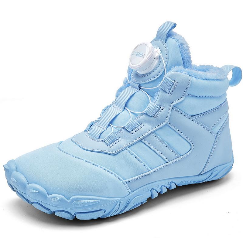 New Parent-child Winter Boots Men and Women Snow BareFoot Outdoor Non-slip Warm Fur Casual Boys/girls Sneakers Kid's Ankle Boots