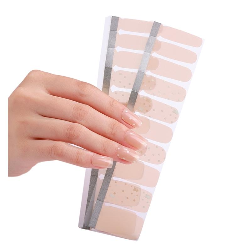 1 Sheet Nail Stickers Nail Strips Self-Adhesive DIY Nail Art Perfect for Nail Enthusiasts and Professional Manicurists