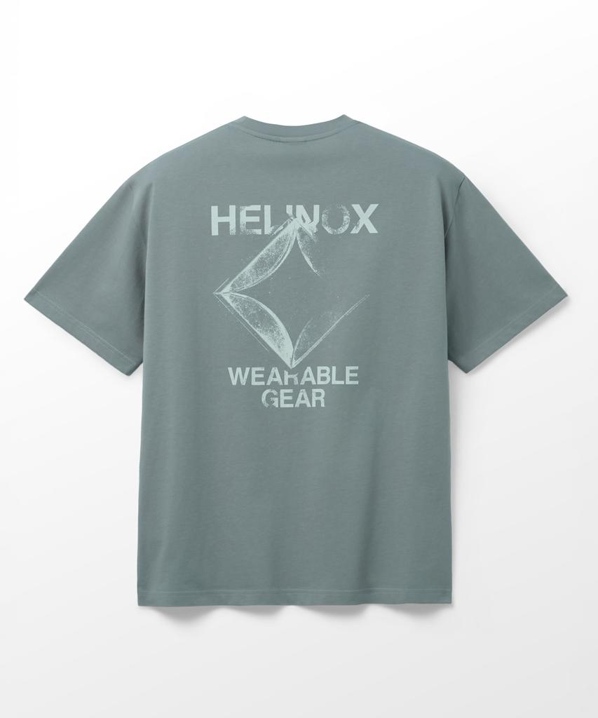 Hellinogseuweeo Magic Hours Logo Short Sleeve T-Shirt_Grey