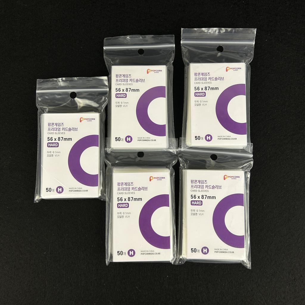 50-500 pezzi Corea Custodie per Carte Trasparenti Senza Acidi CPP HARD Protettore Holografico per Fotocardine Album Raccoglitore Foto Popcorn Card