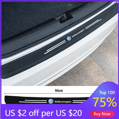 VW GTI GOLF 2026 Hot For VW VOLKSWAGEN 1PC Car Rear Trunk Bumper Guard Decal Protector Sticker for Volkswagen Passat Tiguan Golf