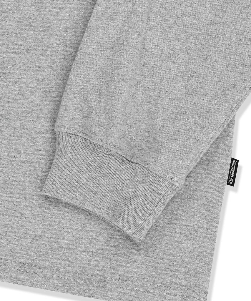 BROWNBREATH Tag Og Longsleeve - Melange Gray