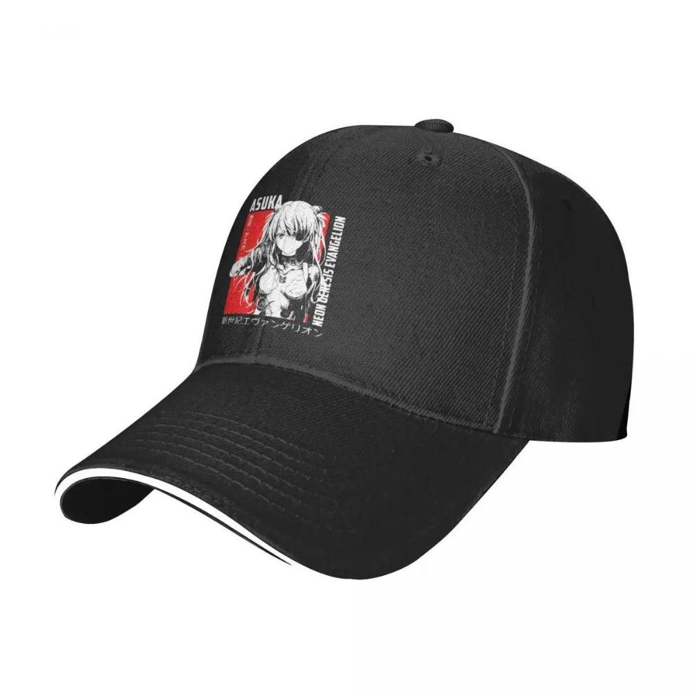 Evangelions Asuka Baseball Cap Fashion Comic Anime Sandwich Caps for Men Women Adjustable Sun Hat Sport