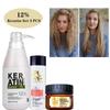 PURC Professionelles Keratin-Haarbehandlungsset Brasilianische Haarglättungscreme Glättungsshampoo Magische Haarmaske Pflege