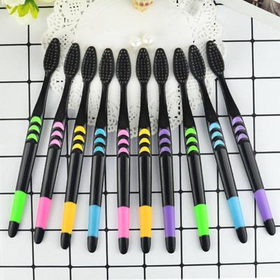 10Pcs Manual Toothbrushes Soft Bristle Teeth Care Plastic Home Travel Tooth Clean Brushes for Adults