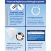 22Pcs Maple Syrup Tapping Kit, Maple Tree Tapping Kit with 6 Stainless Steel Maple Syrup Taps, 6 Maple Syrup Tubing, 6 Hooks, 2 Maple Sap Filters,
